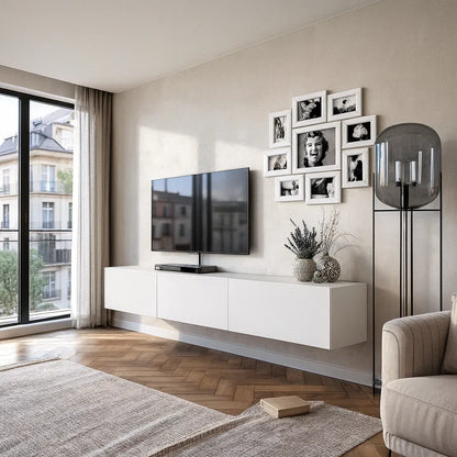 Gessica LCD Console in Pakistan – White Modern TV Stand