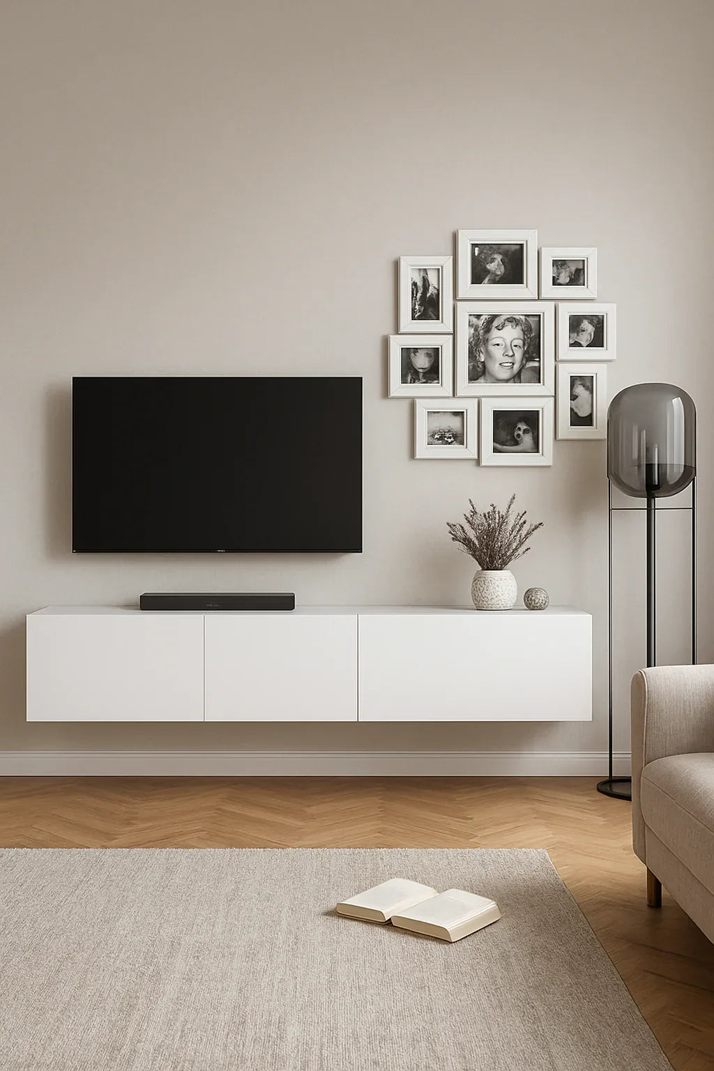 Gessica LCD Console in Pakistan – White Modern TV Stand
