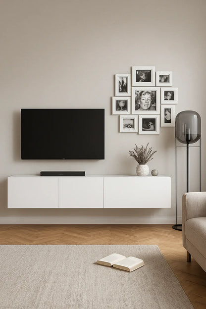 Gessica LCD Console in Pakistan – White Modern TV Stand
