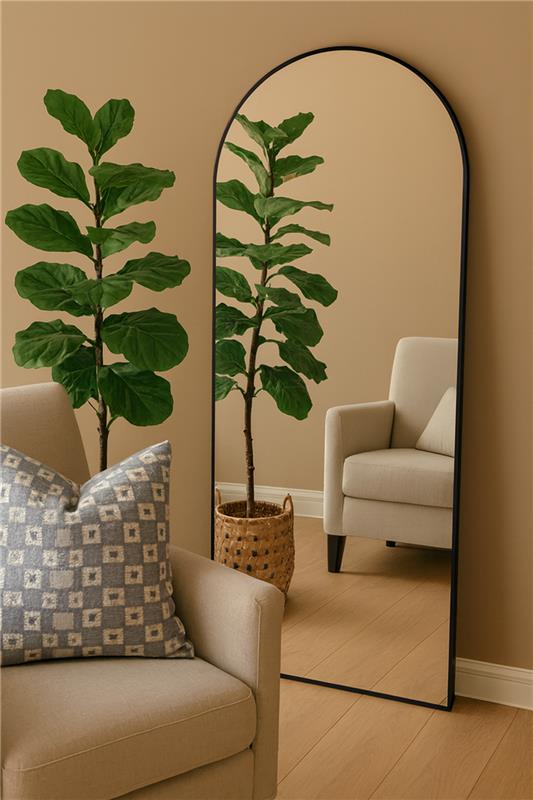 Giulia Standing Mirror 6x2.5 ft in Pakistan – Wooden Frame