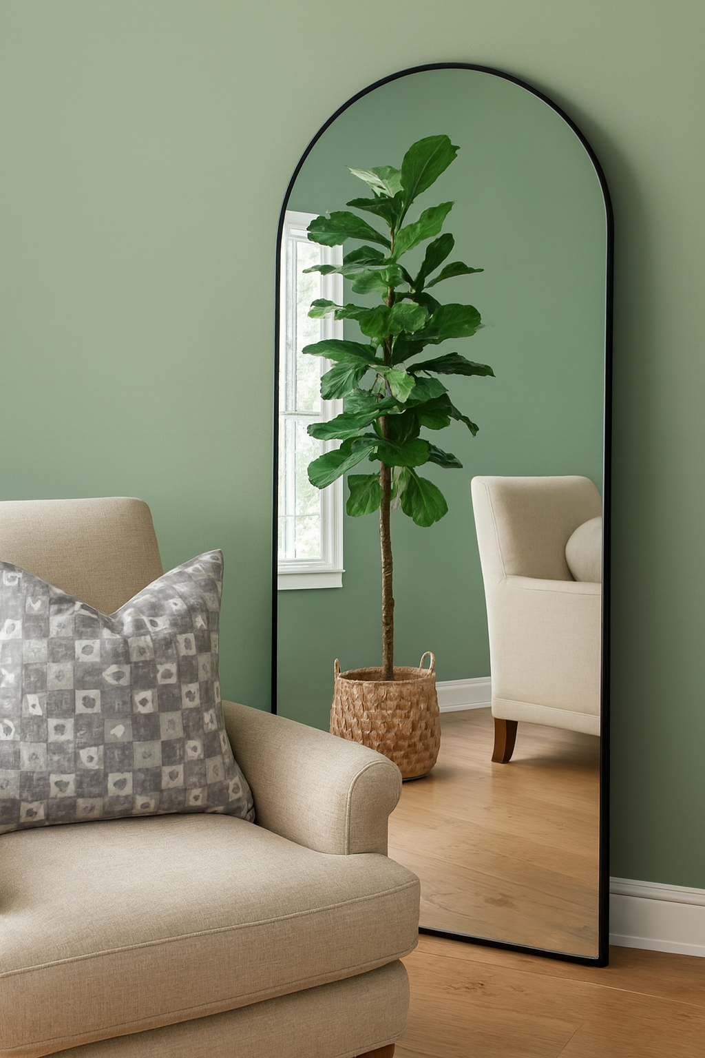 Giulia Standing Mirror 6x2.5 ft in Pakistan – Wooden Frame