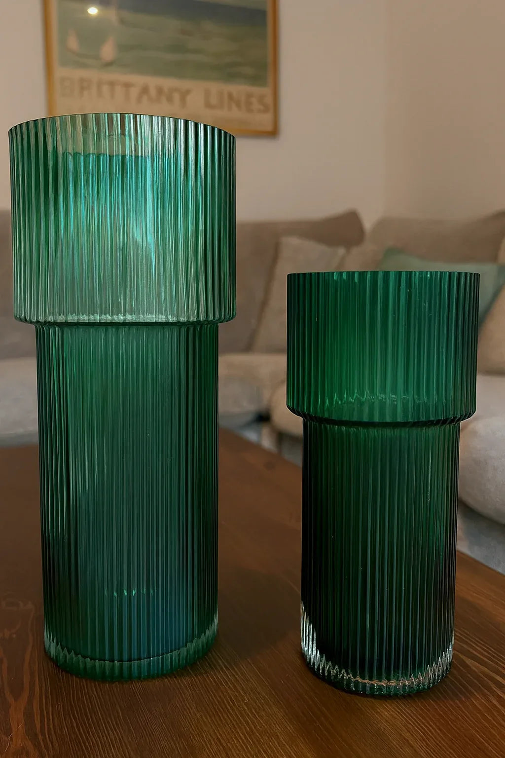 Glass Vase Set 070 in Pakistan – Imported Glass Decor Set