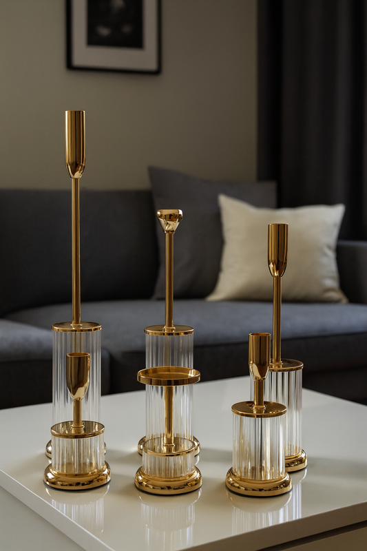 Glow Candle Set of 6 – Imported Candle Stand Set