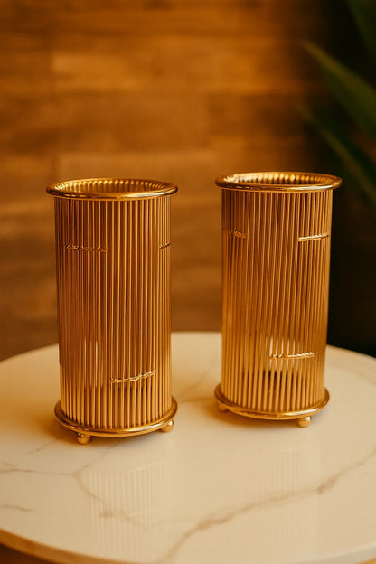 Gold Metal Vase 01 – Imported Decorative Vase Pakistan
