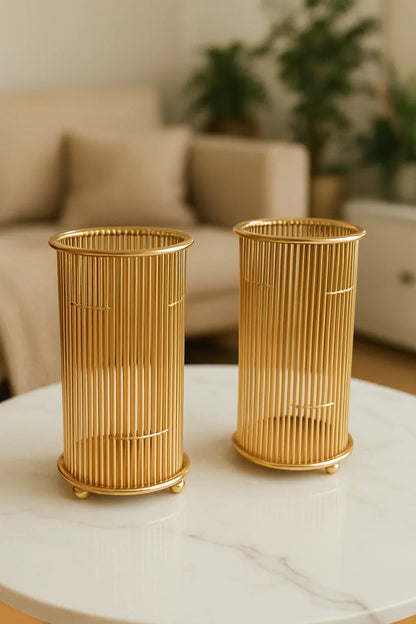 Gold Metal Vase 01 – Imported Decorative Vase Pakistan