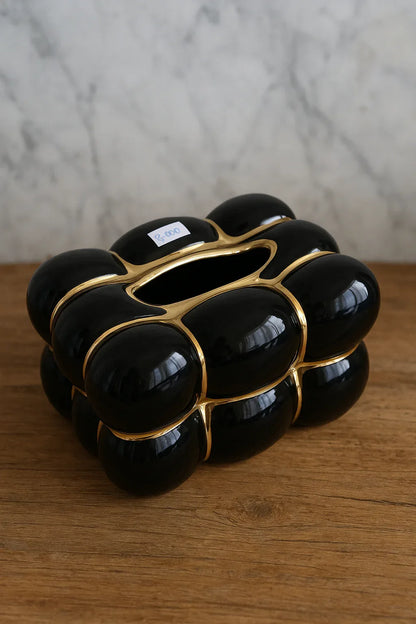 Gold Jewel Tissue Box – Luxury Glass Tissue Holder