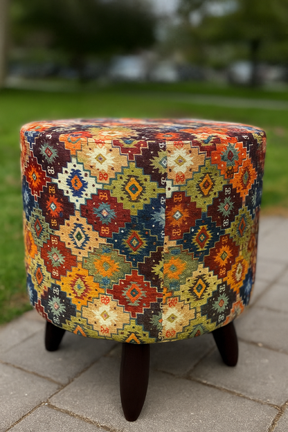 Grace Stool – Elegant Fabric Stool for Home in Pakistan