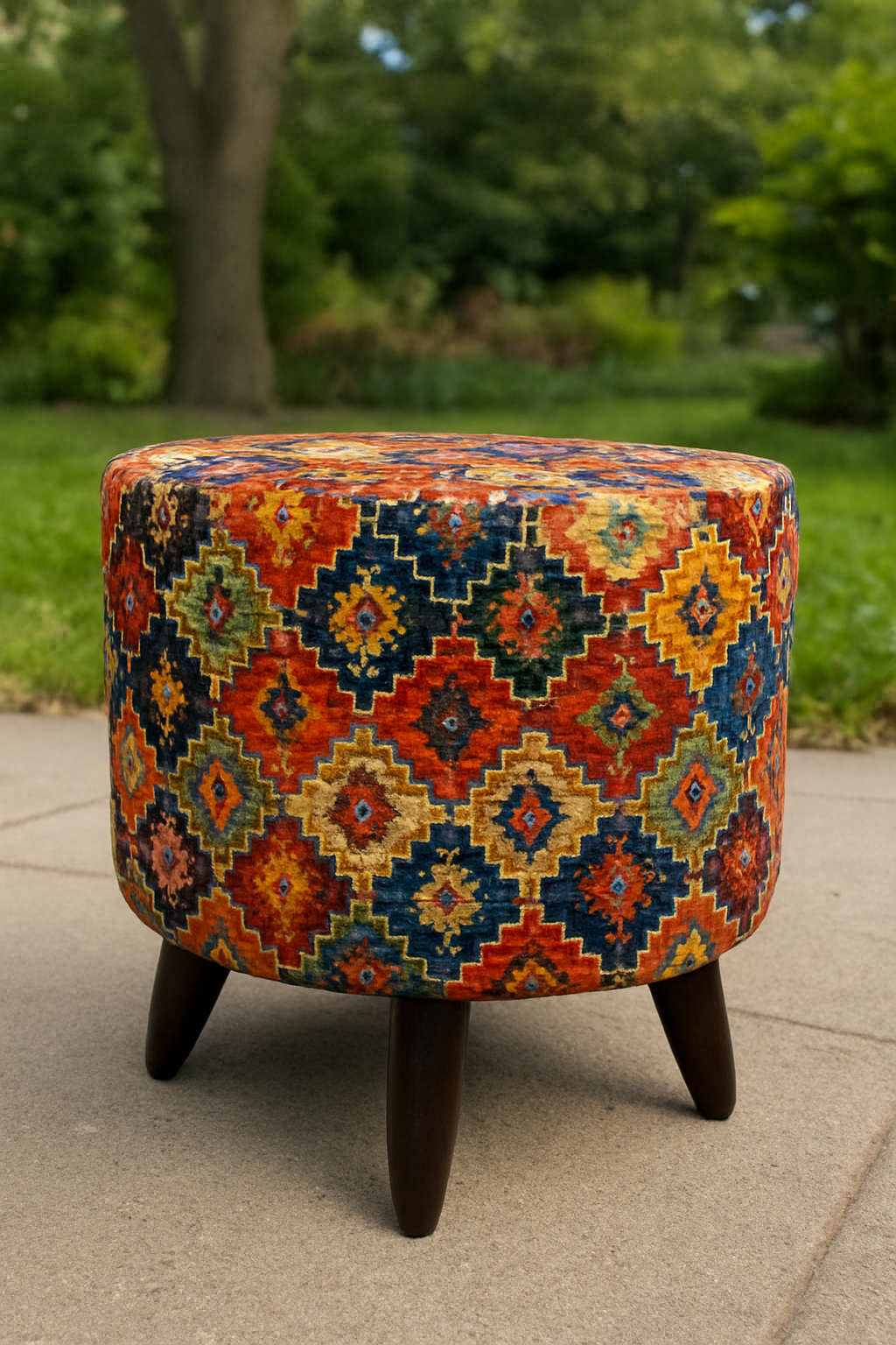 Grace Stool – Elegant Fabric Stool for Home in Pakistan