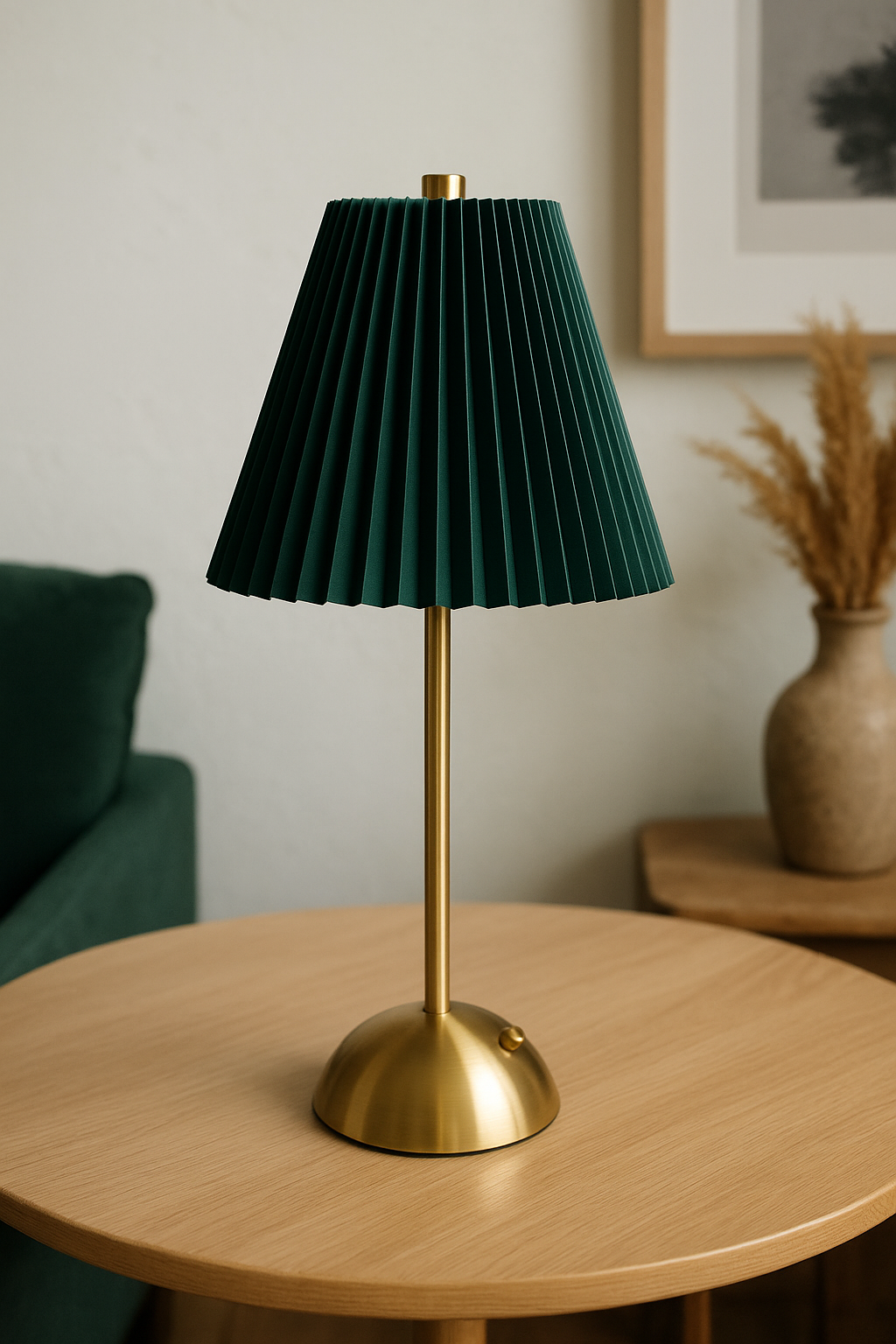 Green LED Rechargeable Lamp 01 – Touch Control