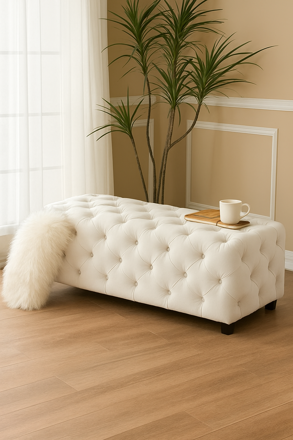 Halen Puffy – Premium Fabric Ottoman Puffy in Pakistan