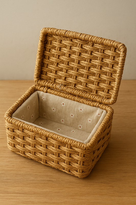 Hand Woven Rattan Storage Boxes – Set of 3 Imported