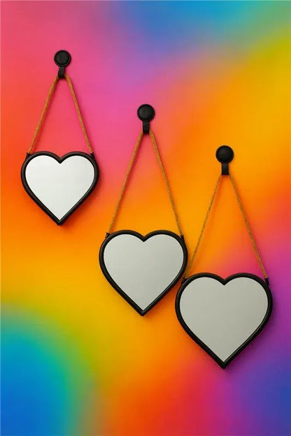 Hanging Heart in Pakistan – PVC & Mirror Decorative Piece