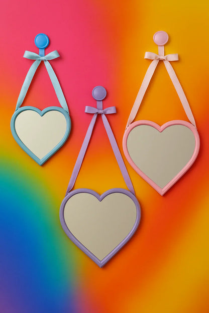 Hanging Heart in Pakistan – PVC & Mirror Decorative Piece
