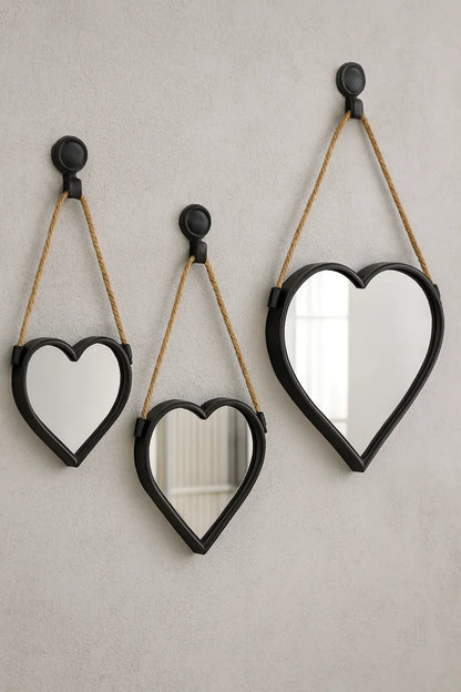 Hanging Heart in Pakistan – PVC & Mirror Decorative Piece