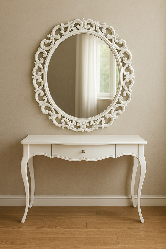 Hazel Mirror Console – Stylish MDF & Shesham Furniture