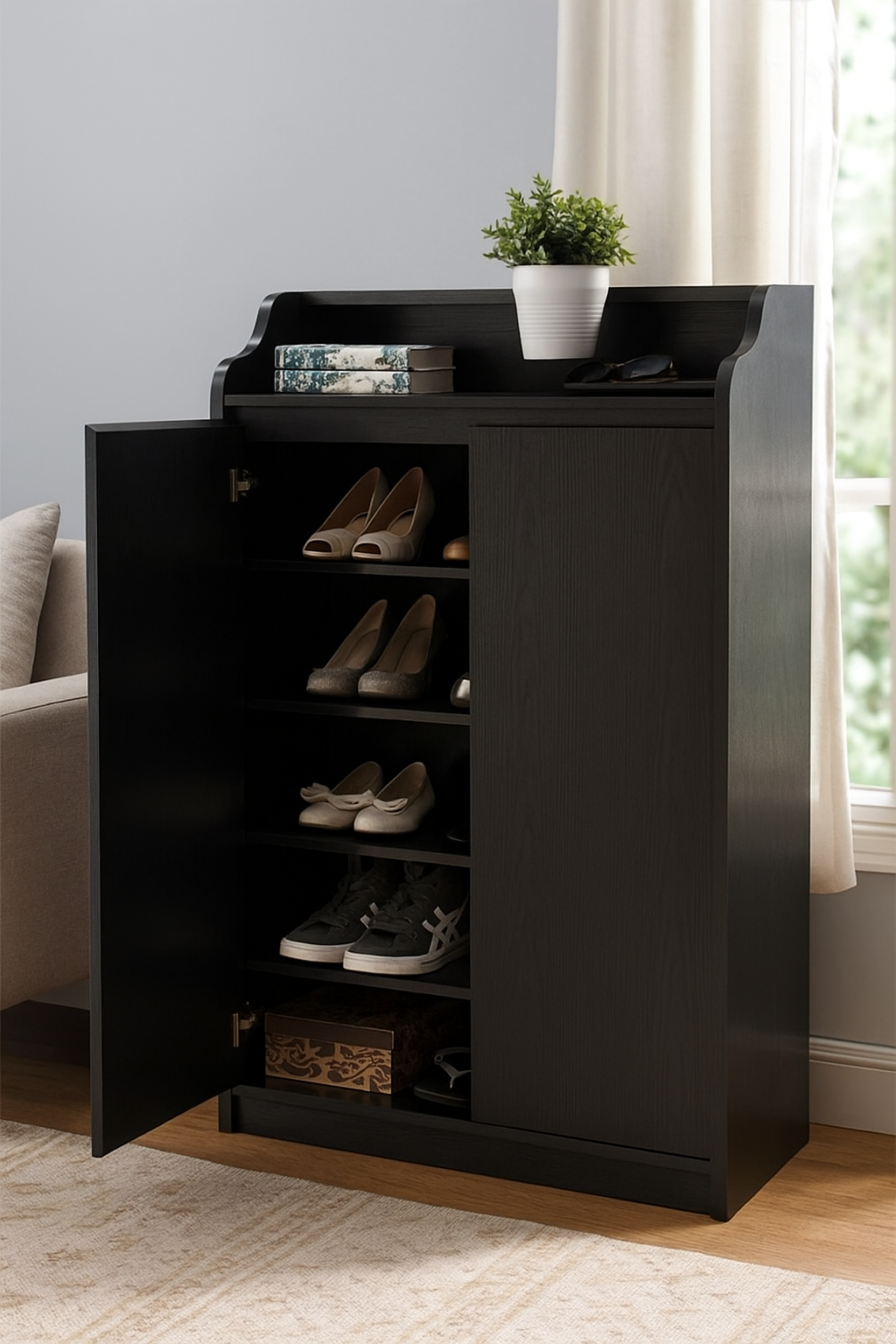 Henry Shoe Rack – Modern MDF Shoe Storage Cabinet in Pakistan