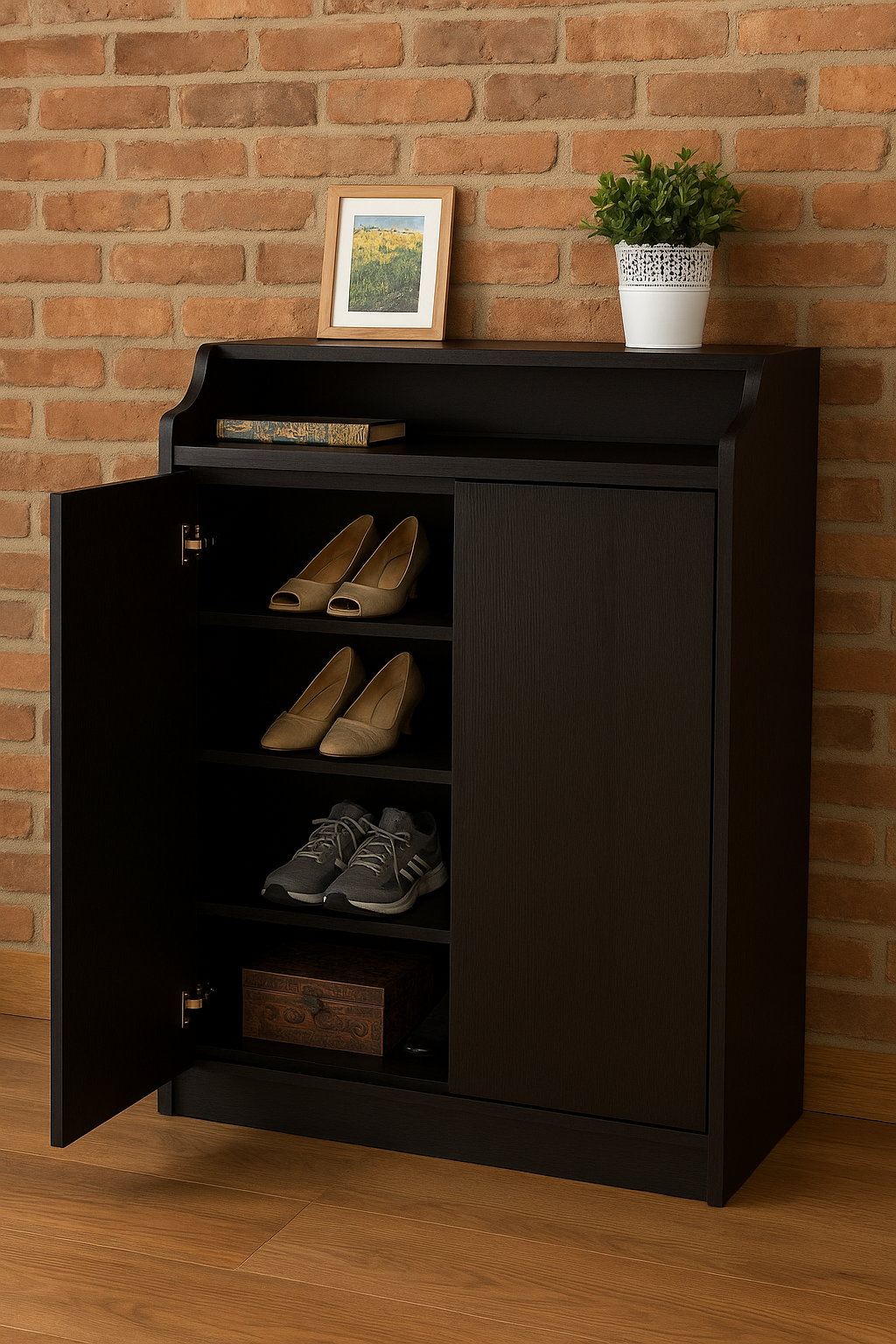 Henry Shoe Rack – Modern MDF Shoe Storage Cabinet in Pakistan