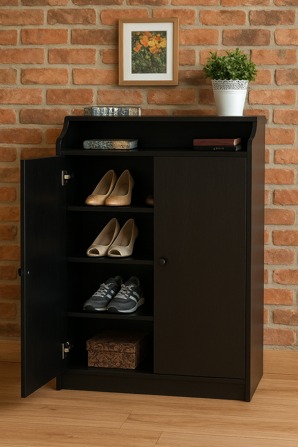 Henry Shoe Rack – Modern MDF Shoe Storage Cabinet in Pakistan