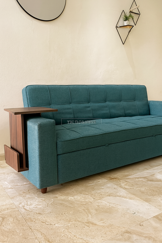 Henry Sofa Cum Bed in Pakistan – Wood Frame & Comfort
