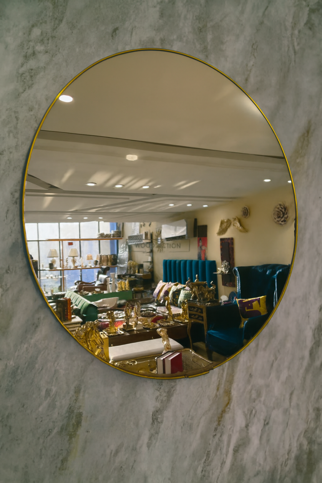 Hexel Premium Mirror 2 ft in Pakistan – Metallic Wall Mirror