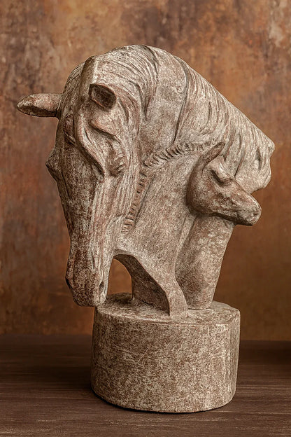 Horse with Baby Horse 01 | Gold Plated Decor Pakistan