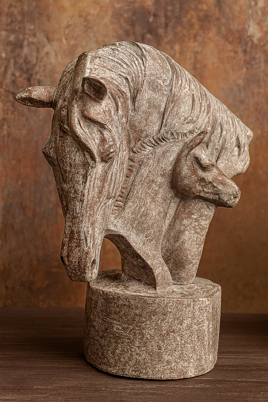 Horse with Baby Horse 01 | Gold Plated Decor Pakistan