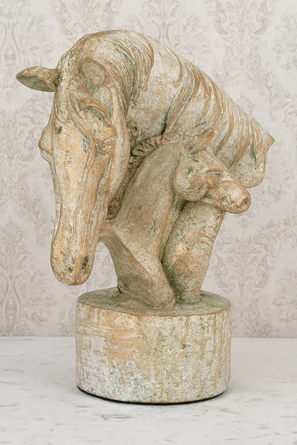 Horse with Baby Horse 01 | Gold Plated Decor Pakistan