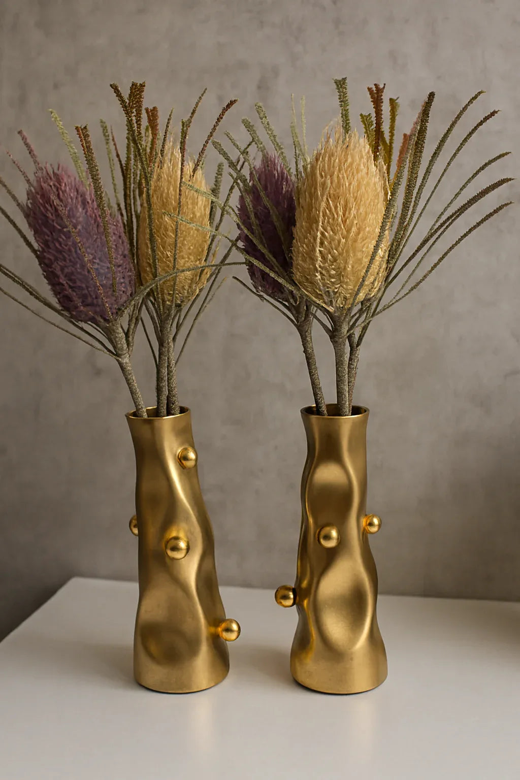 Irregular Flower Vase Gold in Pakistan – Imported Ceramic