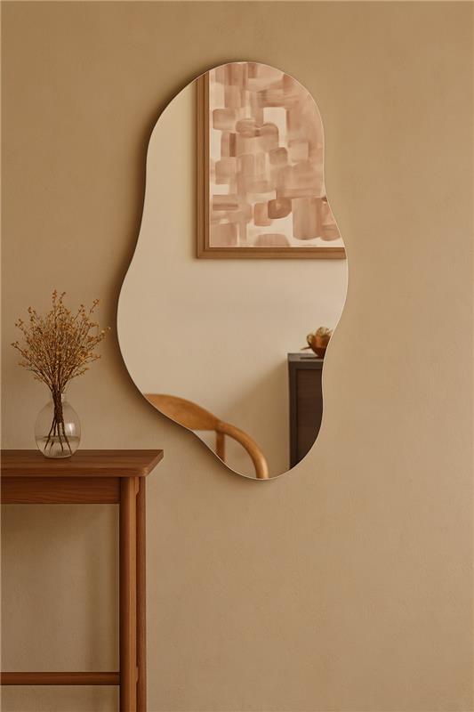Irregular Mirror WV6 in Pakistan – Metallic Frame Design
