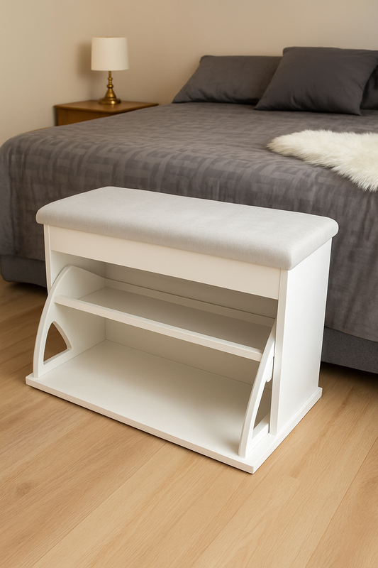 Isabell Shoe Rack – Compact MDF Shoe Cabinet | Modern Footwear Organizer