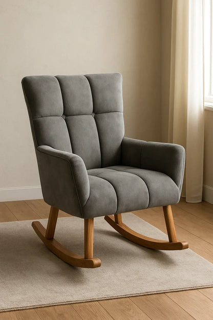James Grey Rocking Chair – Beechwood Comfortable Rocker