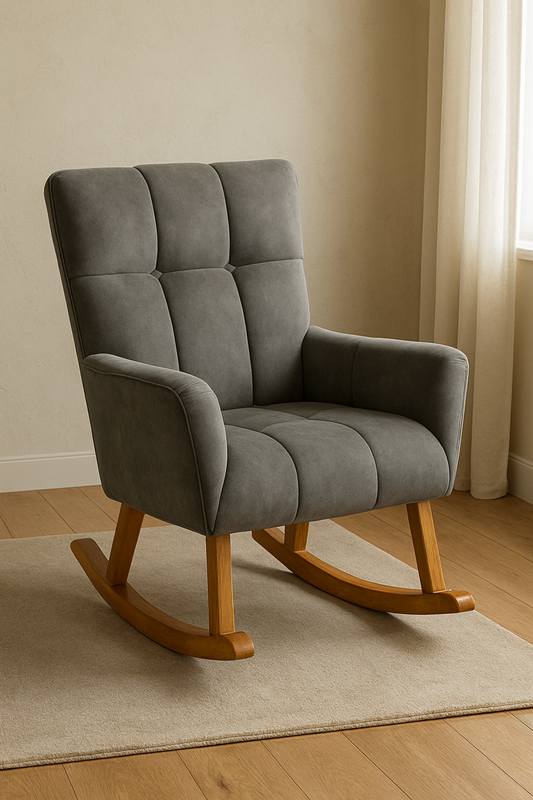 James Grey Rocking Chair – Beechwood Comfortable Rocker