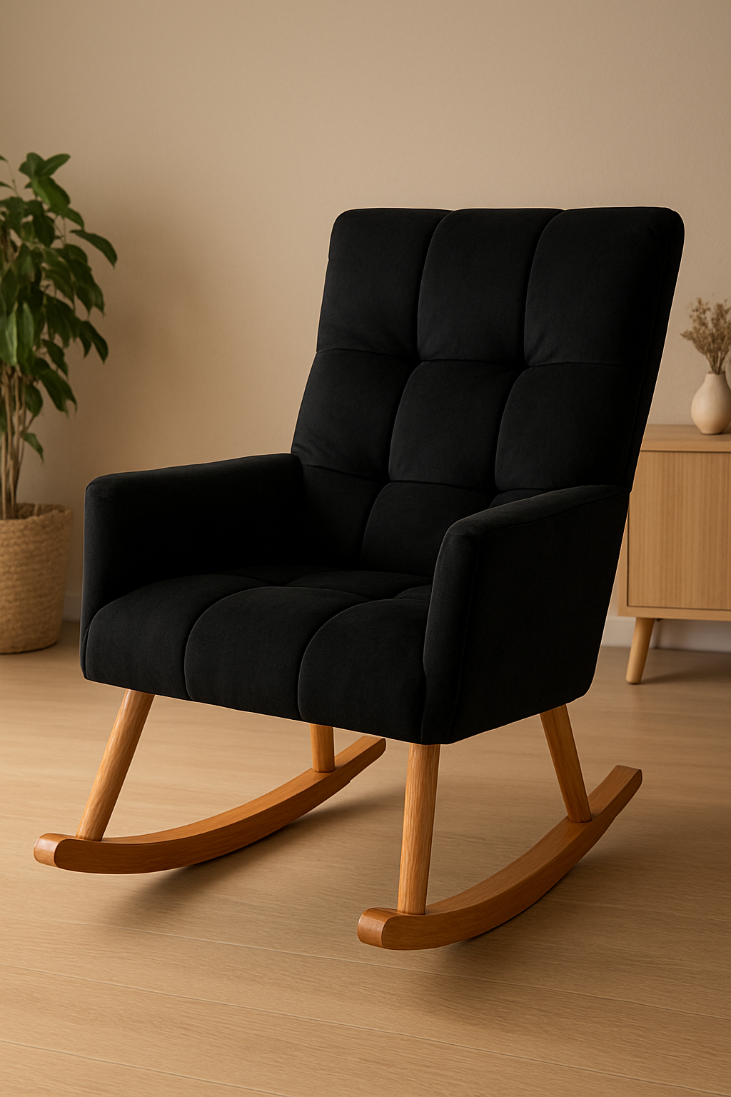 James Rocking Chair Black – Beechwood Rocker in Pakistan