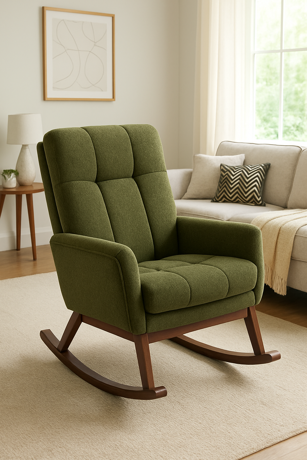 James Rocking Chair Boucle 006 – Beechwood Chair Pakistan