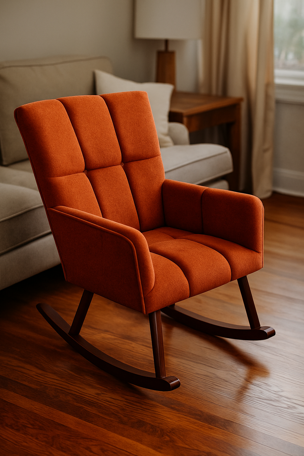 James Rocking Chair Boucle 003 – Beechwood Chair Pakistan