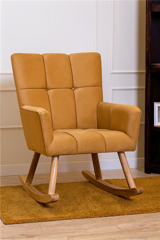 James Rocking Chair Brown | Solid Beechwood Rocker
