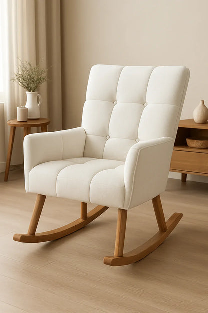 James White Rocking Chair – Beechwood Comfortable Rocker