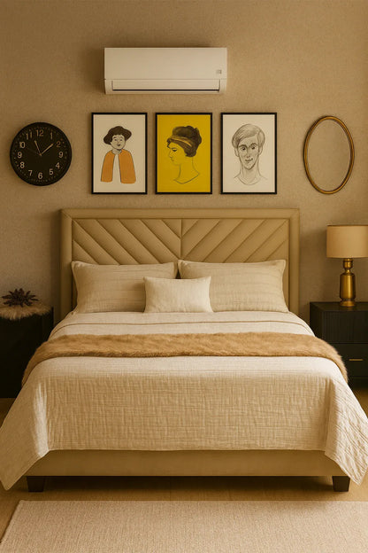 Jane Bed Set in Pakistan – Luxury King Size Wooden Bed