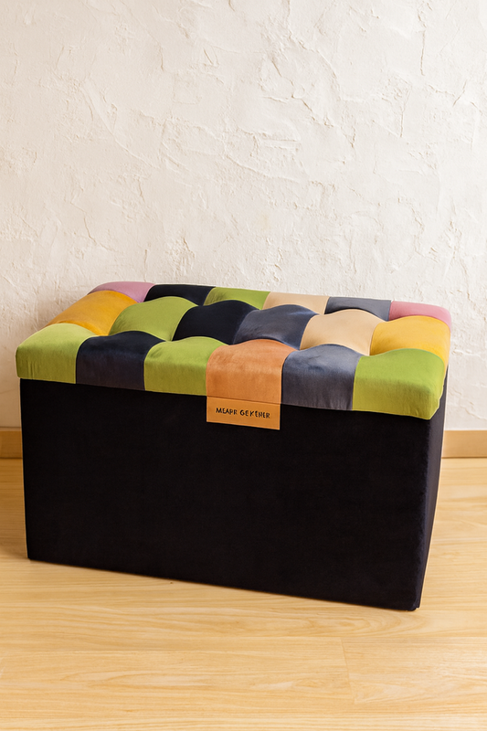 Jimmy Storage Stool 04 | Fabric Storage Ottoman Pakistan