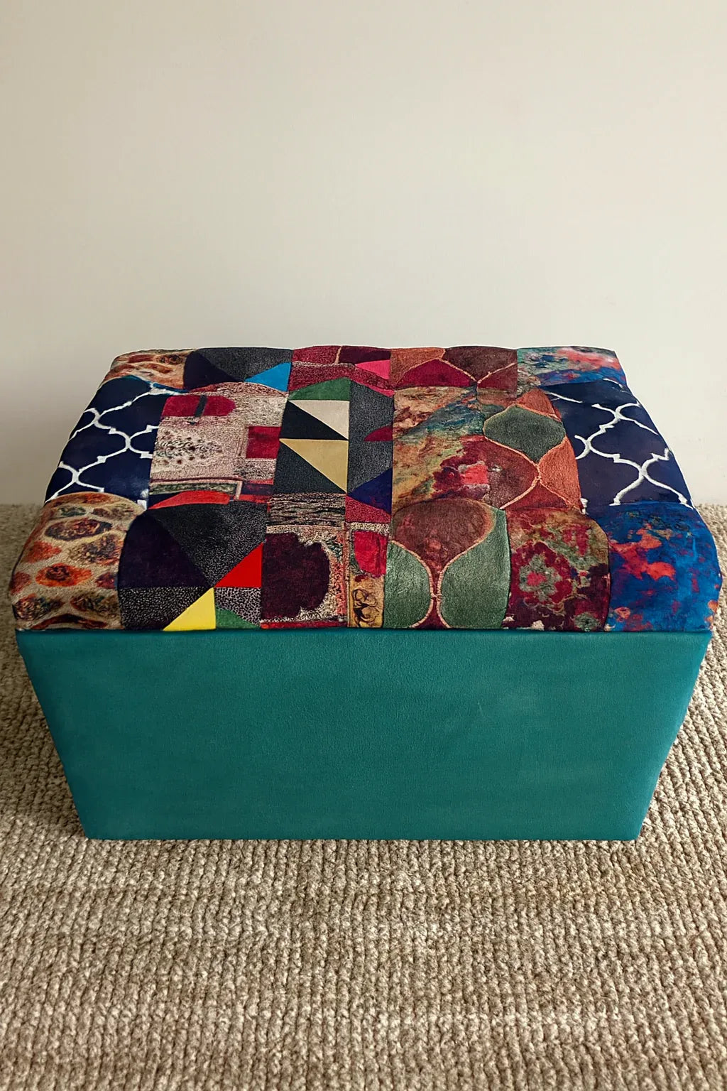Jimmy Storage Stool 05 | Fabric Storage Ottoman Pakistan
