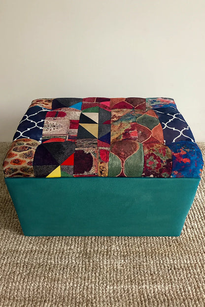 Jimmy Storage Stool 05 | Fabric Storage Ottoman Pakistan