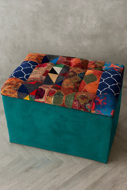Jimmy Storage Stool 05 | Fabric Storage Ottoman Pakistan