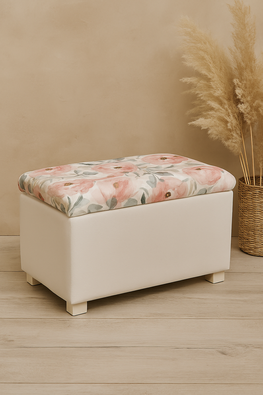 Jimmy Storage Stool 08 | Velvet Fabric Storage Stool