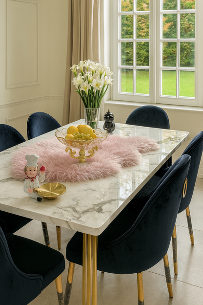 Joe Dining Table – 6 Seater UV Sheet Dining Set