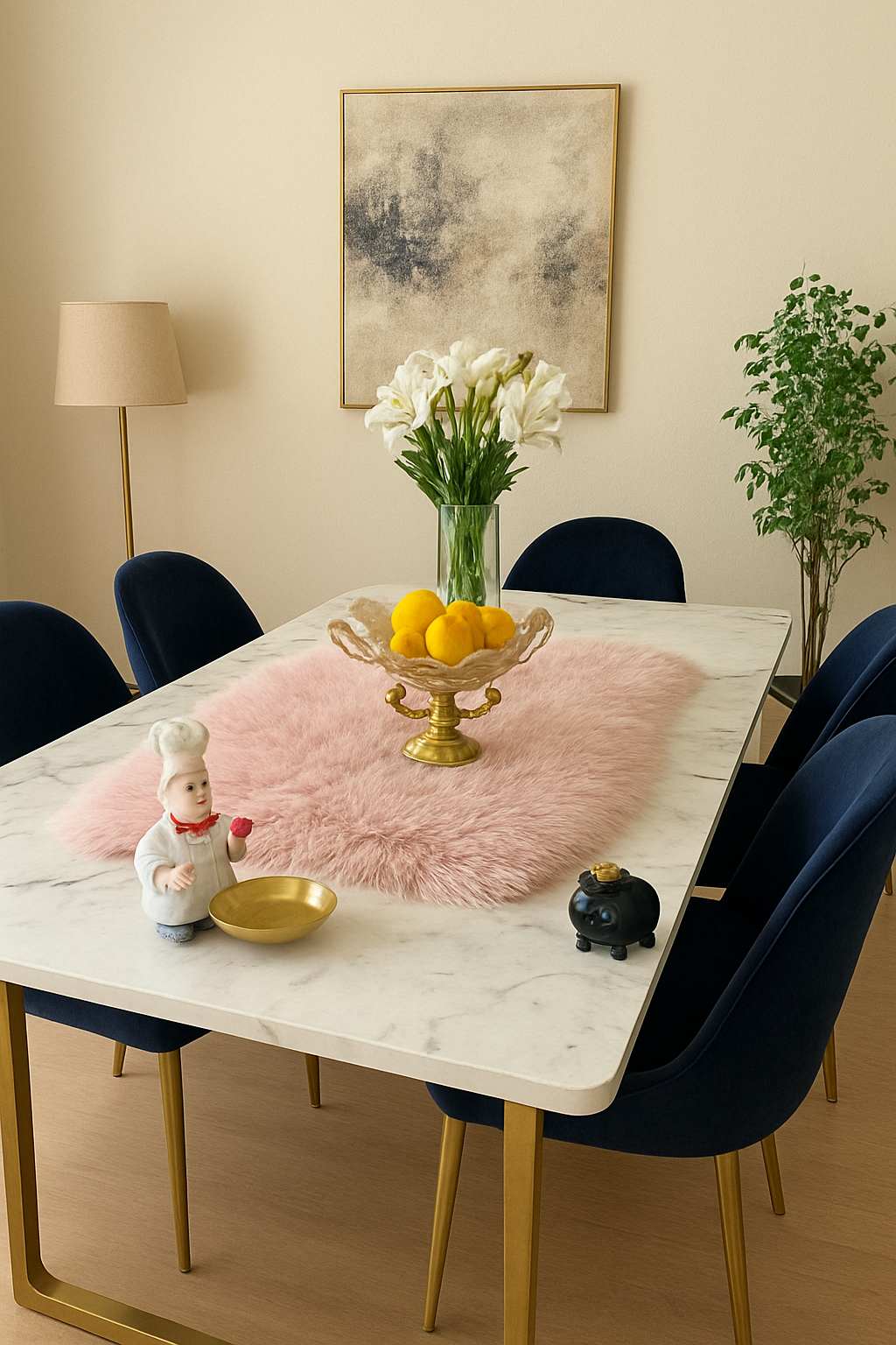 Joe Dining Table – 6 Seater UV Sheet Dining Set