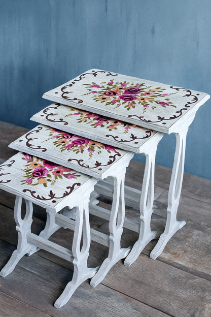 Joe Nesting Table Set of 4 in Pakistan – Hand Painted