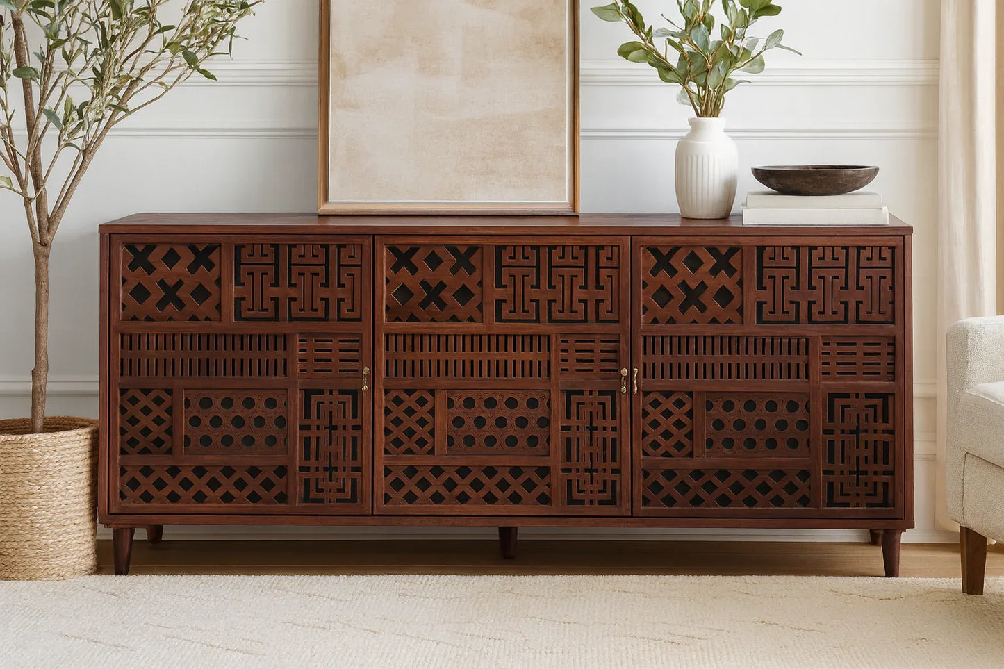 Jupiter Side Board – Modern Deco Sideboard with Metal Frame