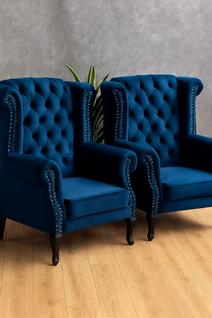 Kale Chair Set | Custom Fabric Solid Wood Chairs Pakistan