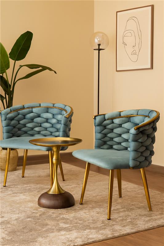 Knotella Chair Set with Table | Imported Modern Set