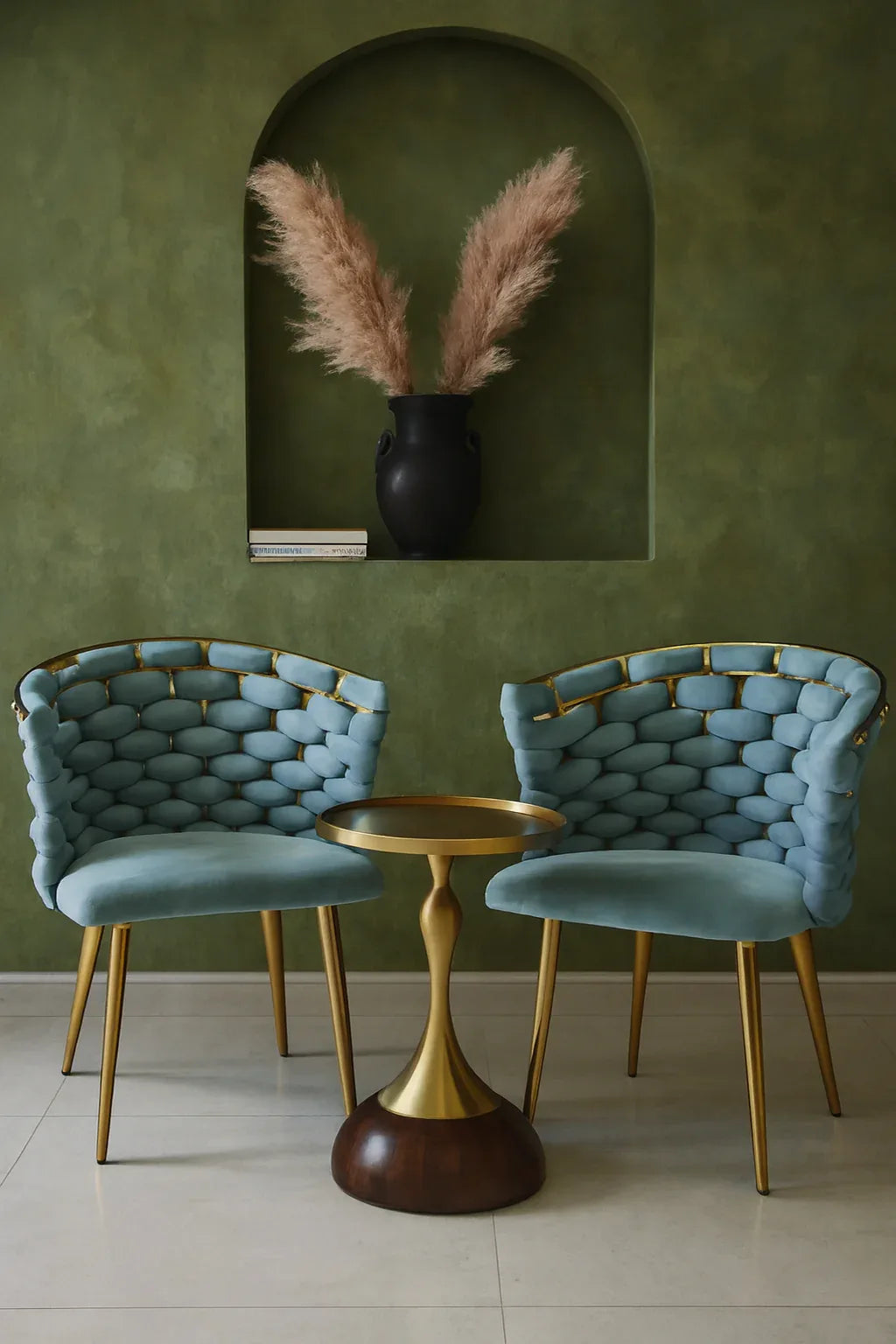 Knotella Chair Set with Table | Imported Modern Set